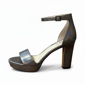 Vince Camuto pewter iridescent pewter Sathina shoes, size 6.5, NEW IN BOX!